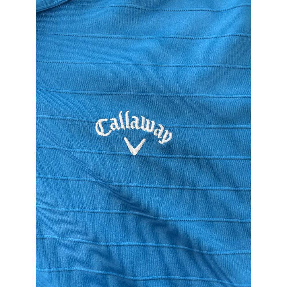 Callaway Opti-Dri Polo Shirt Mens XL Blue Performance Golf Short‎ Sleeve - Picture 3 of 7
